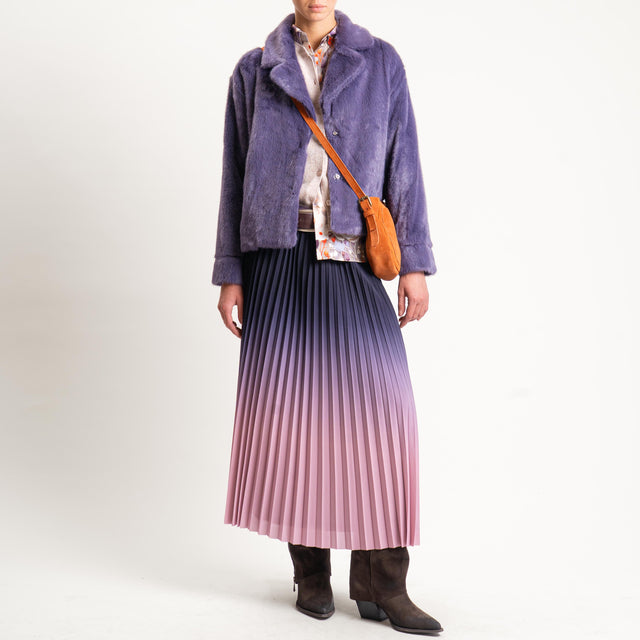Anonyme-Ecopellicia due bottoni con tasche - purple