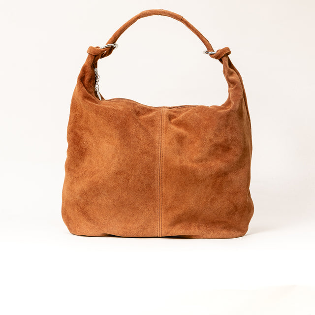 Zeroassoluto-Borsa a spalla scamosciata - cuoio