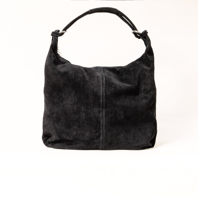 Zeroassoluto-Borsa a spalla scamosciata - nero