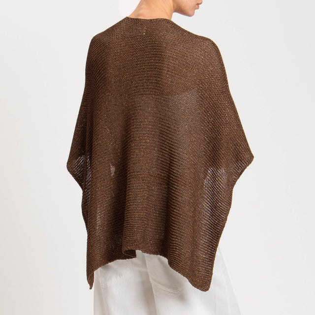 Vicolo-Cardigan lurex traforato - moro