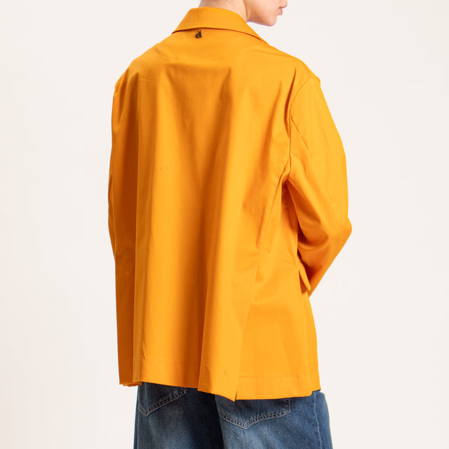 Dixie-Giacca oversize cotone light elasticizzato - orange