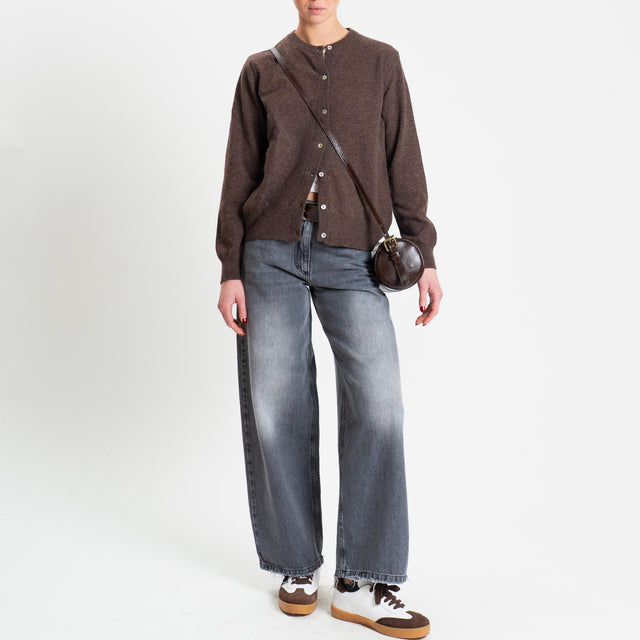 Haveone-Jeans BELLA wide leg - denim nero