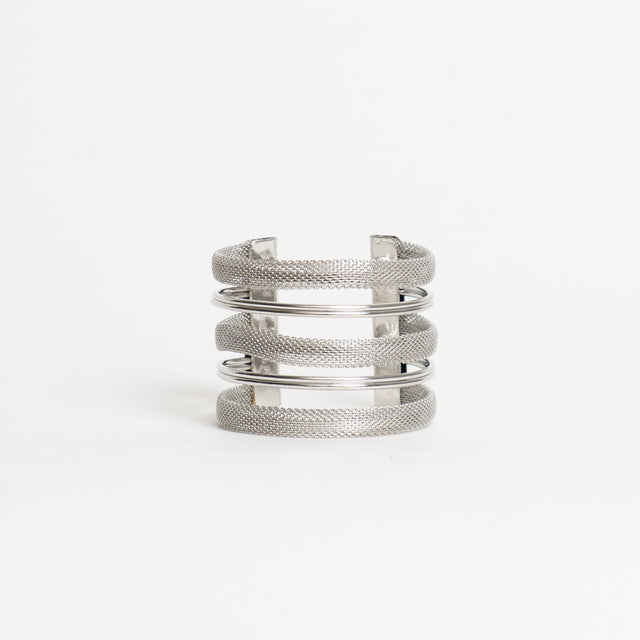 W by Whitemood-Bracciale rigido a fasce - silver
