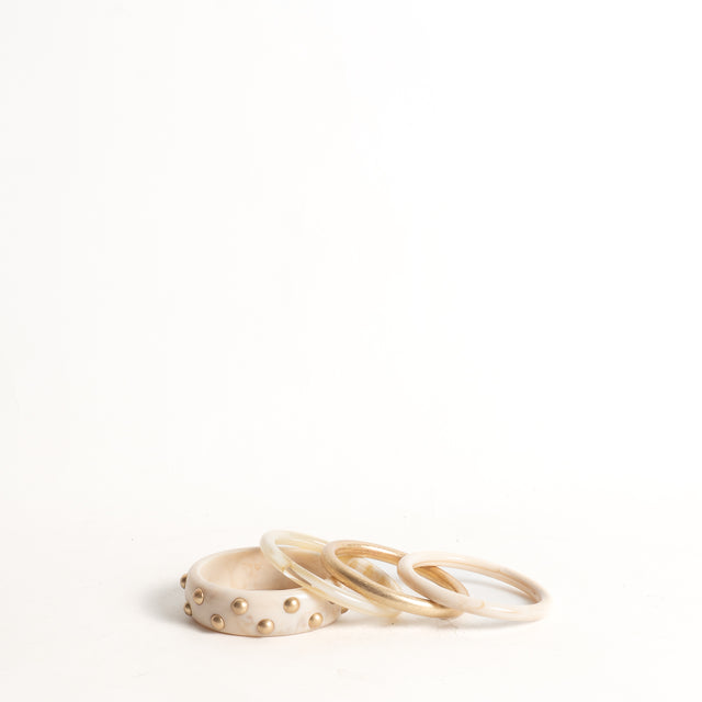 W by Whitemood-Set bracciali rigidi - avorio