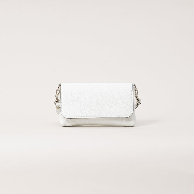 W by white mood-Pochette genuine leather - bianco