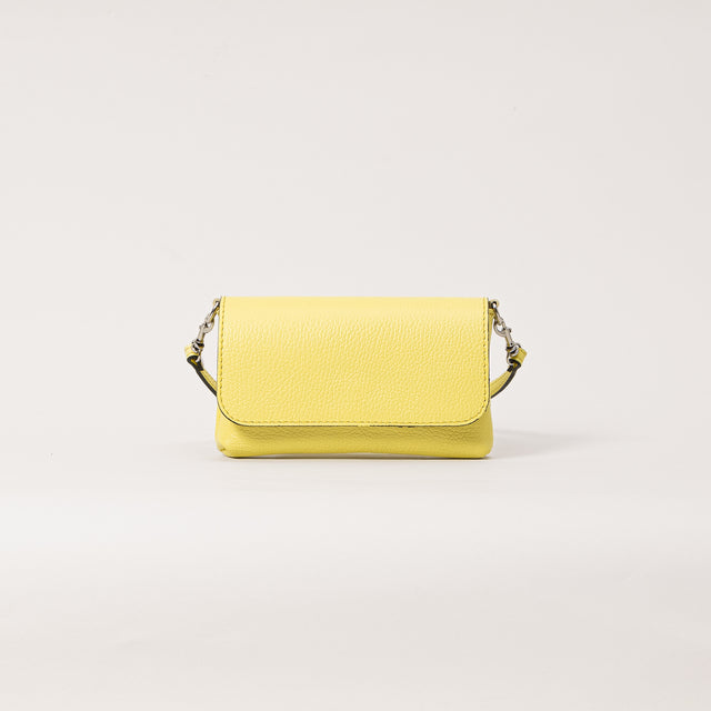 W by white mood-Pochette genuine leather - giallo