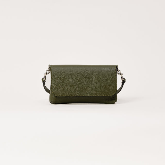 W by white mood-Pochette genuine leather - militare