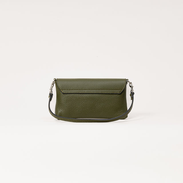 W by white mood-Pochette genuine leather - militare