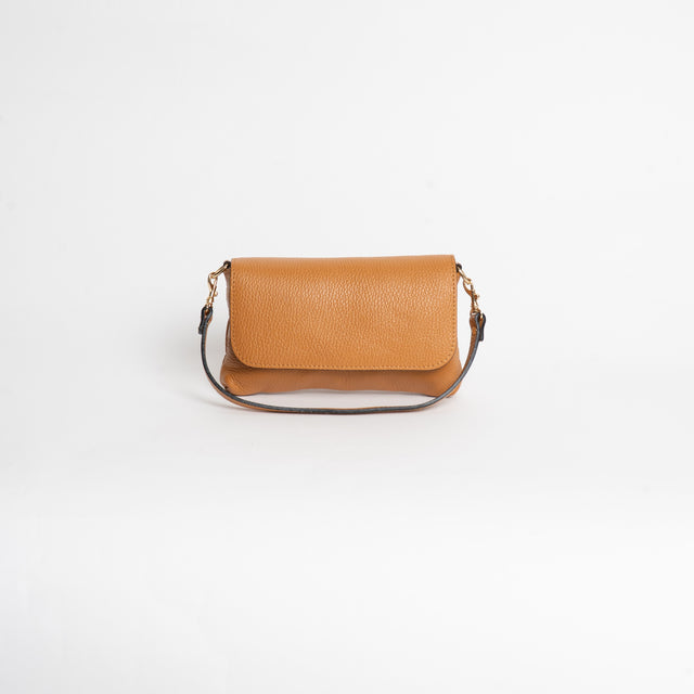 W by white mood-Pochette genuine leather - cuoio