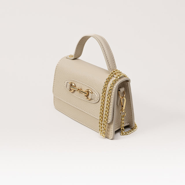 W by white mood-Borsa tracolla genuine leather - sand