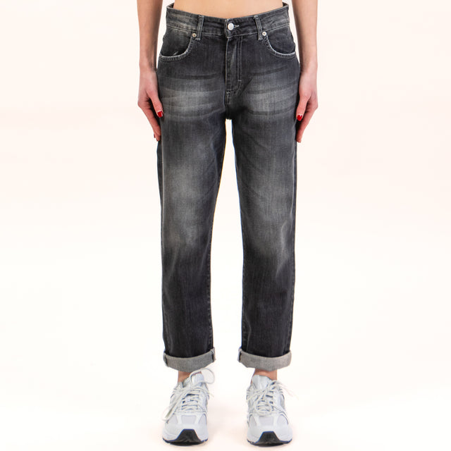 Zeroassoluto- Jeans LISA boyfriend elasticizzato- nero
