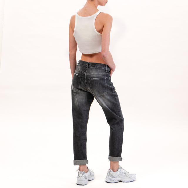 Zeroassoluto- Jeans LISA boyfriend stretch- black