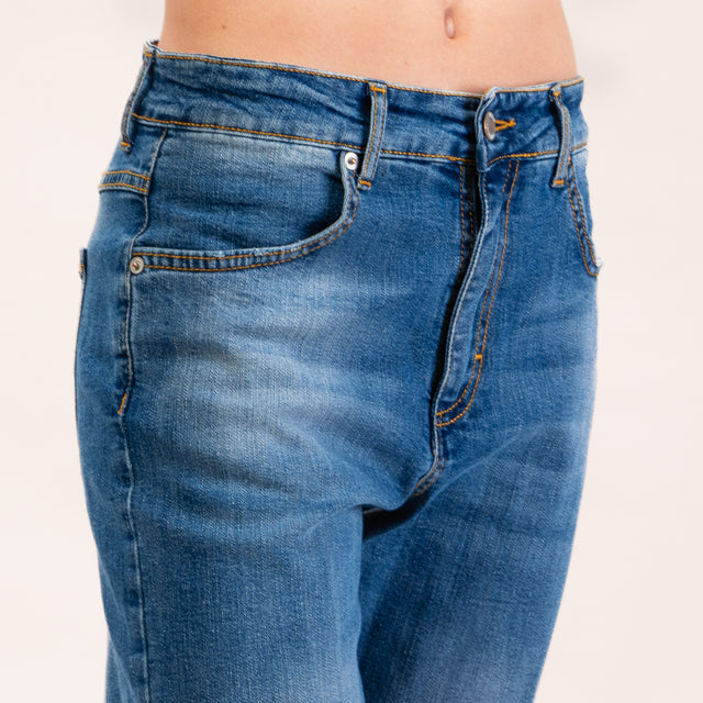 Zeroassoluto-Jeans LINA boyfriend chiaro elasticizzato- denim