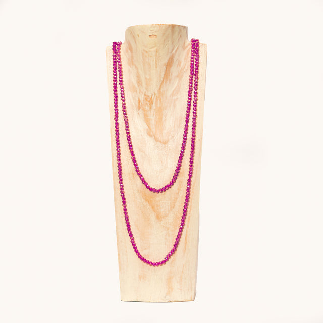 W by white mood-Necklace - cyclamen