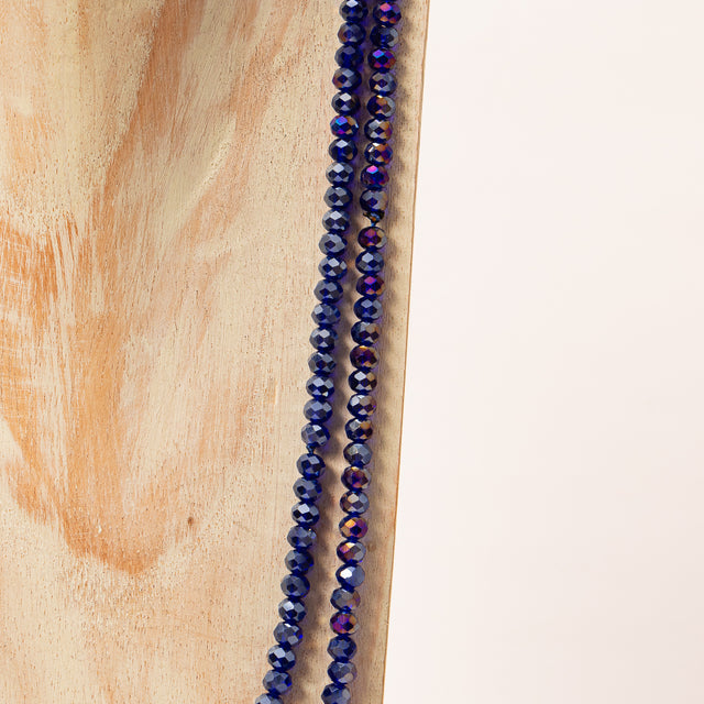 W by white mood-Necklace - cobalt blue