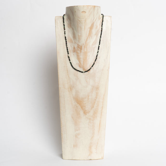 W by Whitemood-Collana perline di rubino ZOISITE - Verde
