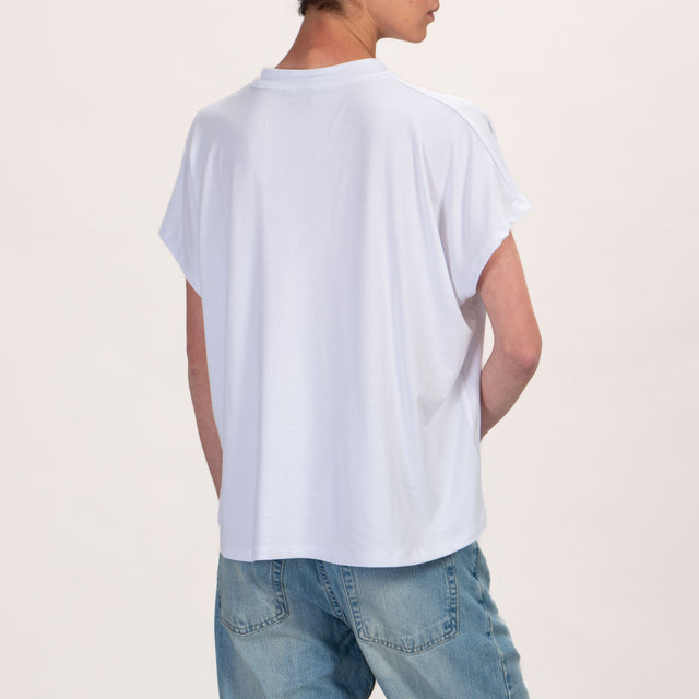 Zeroassoluto-Camicia CRIS chester in jersey - bianco
