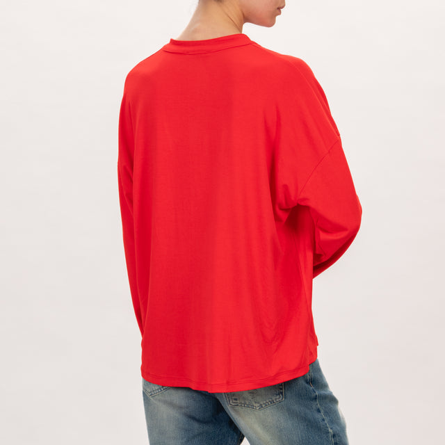Zeroassoluto-Camicia CRIS chester in jersey - lacca