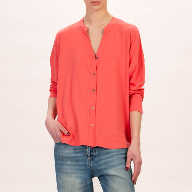 Zeroassoluto-Camicia CRIS chester in jersey - peach