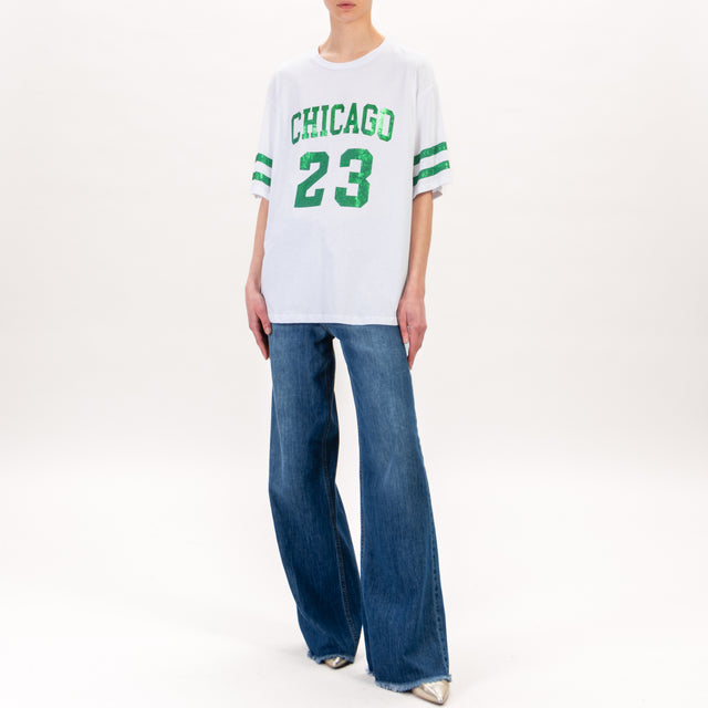 Souvenir-T-shirt hockey chicago - bianco/verde