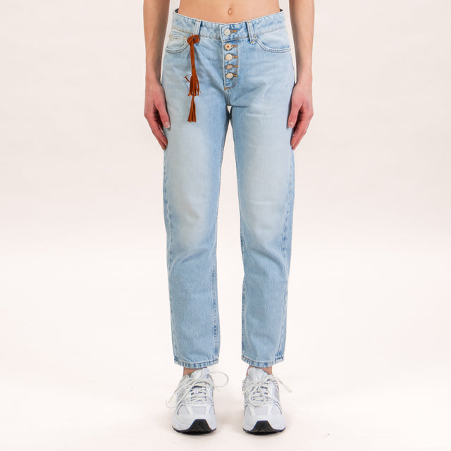 Vicolo-Jeans PIPER relaxed fit dettaglio bottoni - denim chiaro