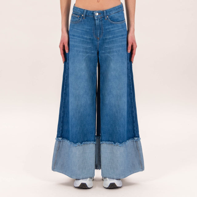 Vicolo-Jeans ELSA extra wide con risvolto - denim
