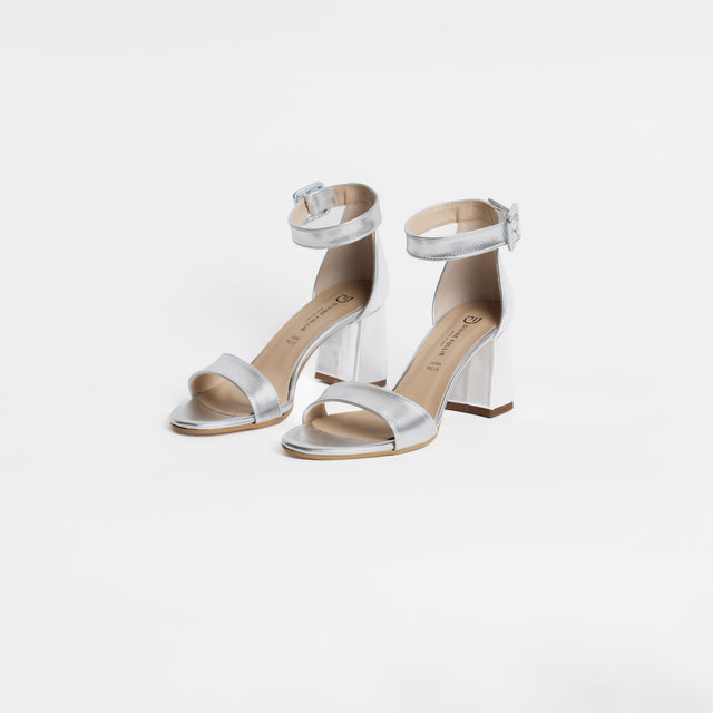 Divine Follie-Sandalo con tacco - laminato argento