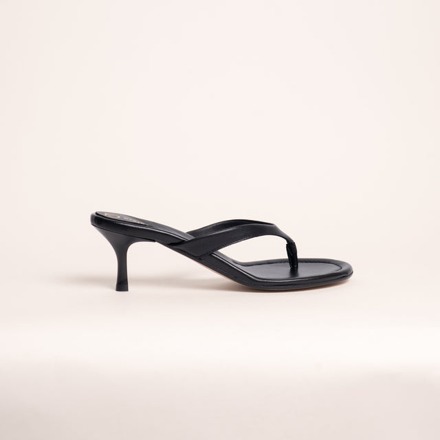 Divine Follie-Sandalo infradito con tacco - nero