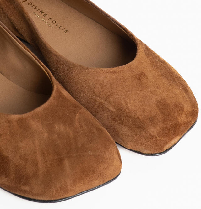 Divine Follie-Ballerina scamosciata - visone