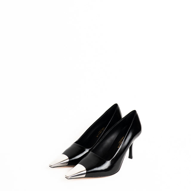 Divine follie-Decolletè con tacco punta metallica - nero
