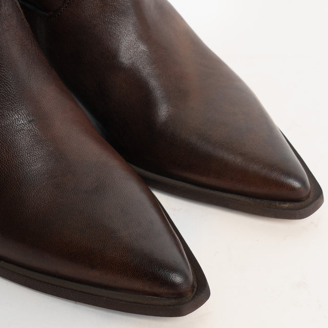 Divine Follie-Texano basso in pelle - moro