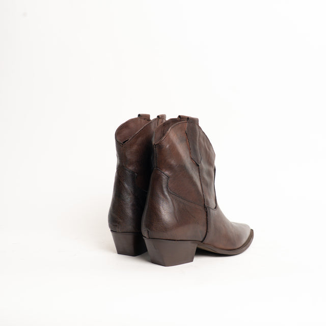 Divine Follie-Texano basso in pelle - moro