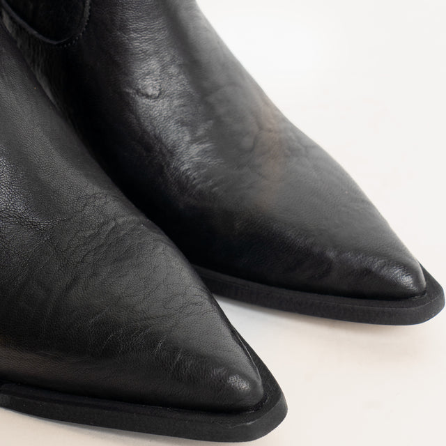 Divine Follie-Texano basso in pelle - nero