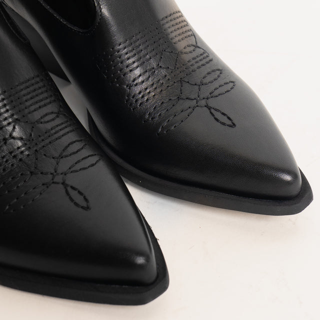 Divine Follie-Texano basso zip laterale - nero