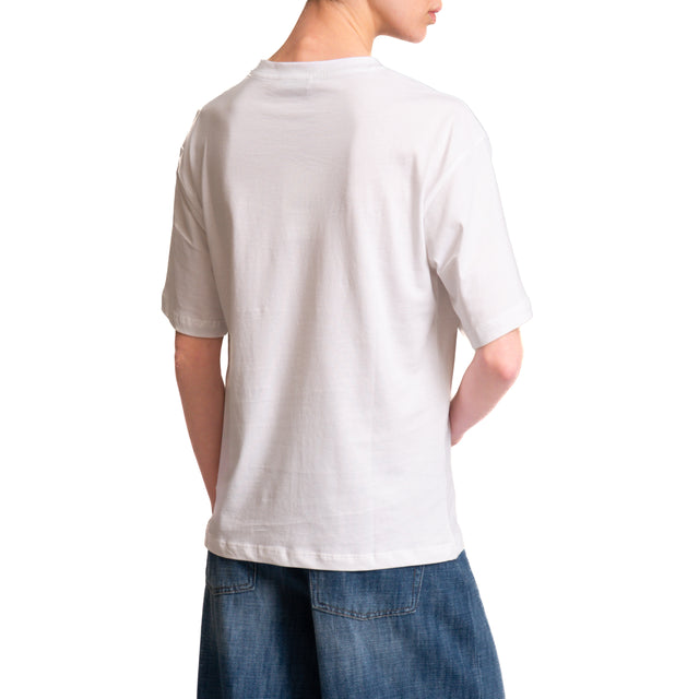 Dixie-T-shirt stampa catene - bianco
