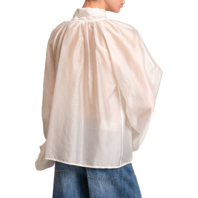 Vicolo-Camicia mussola manica ampia - bianco