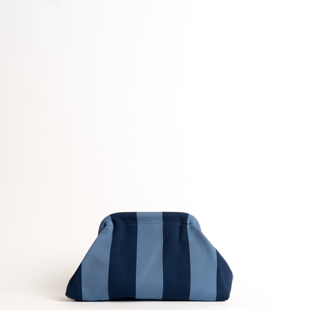 White mood-Borsa clutch a righe - blu/avio