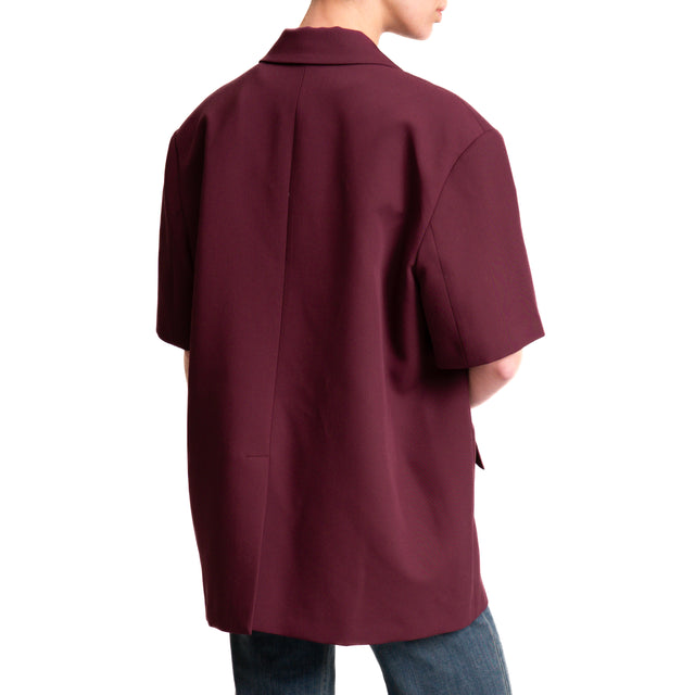 Chaqueta extragrande de media manga estilo imperial - Cereza negra