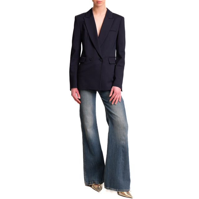 Chaqueta cruzada imperial azul