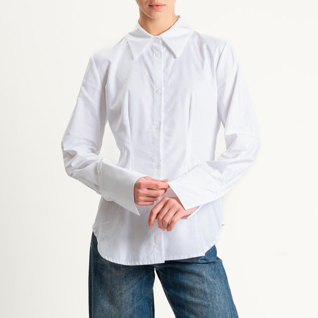Tensione in-Camicia slimfit - bianco