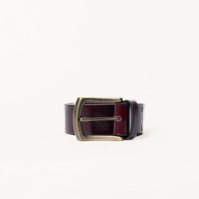 Zeroassoluto-Cintura genuine leather high quality - Bordeaux