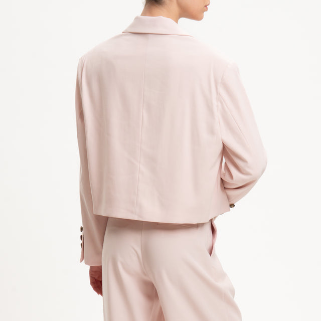 Chaqueta corta Tension In-Jacket de 1 botón - rosa