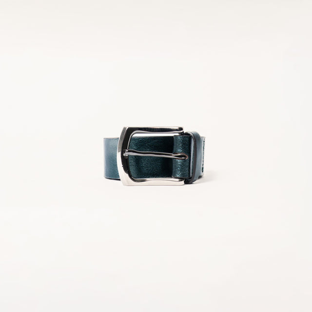 Zeroassoluto-Cintura laminata genuine leather high quality - ottanio