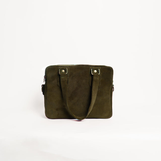 Zeroassoluto-Hand bag TOP-GRAIN LEATHER - militare
