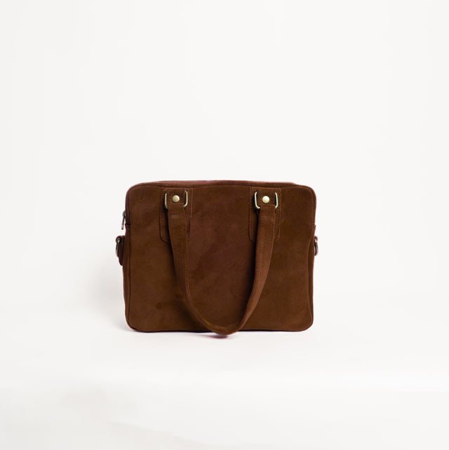 Zeroassoluto-Hand bag TOP-GRAIN LEATHER - cioccolato