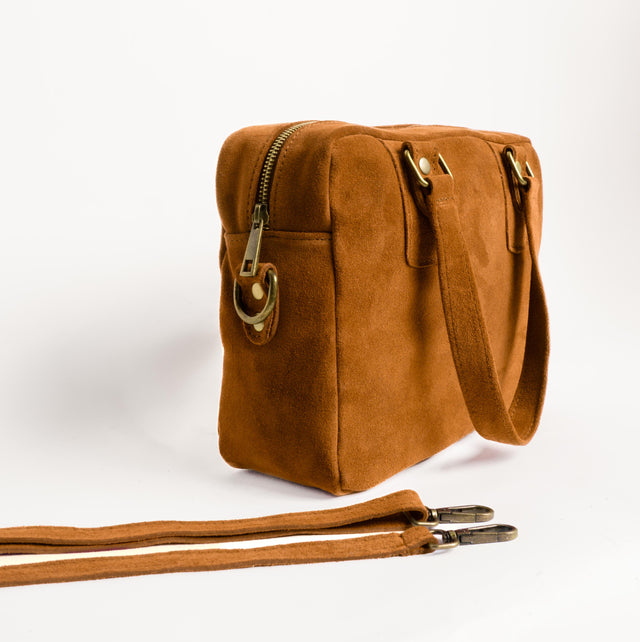 Zeroassoluto-Hand bag TOP-GRAIN LEATHER - cuoio