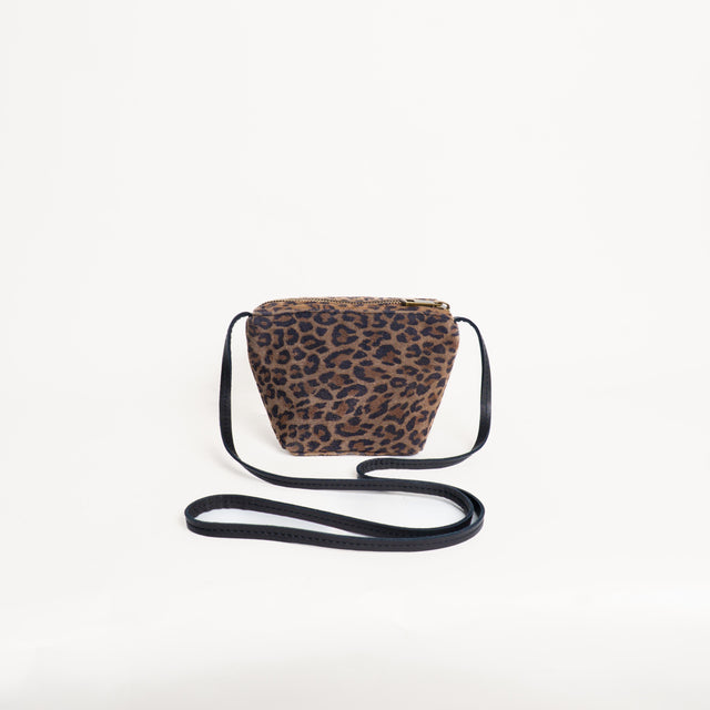 Zeroassoluto-Mini tote animalier genuine leather - beige/nero
