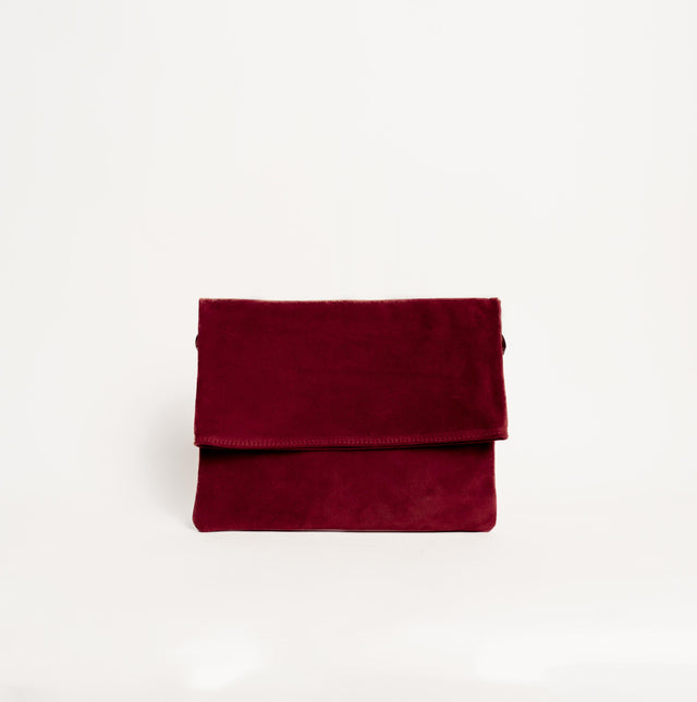 Zeroassoluto-Borsa a busta top grain leather - vino
