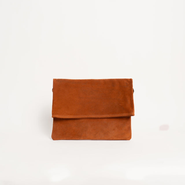 Zeroassoluto-Borsa a busta top grain leather - coccio