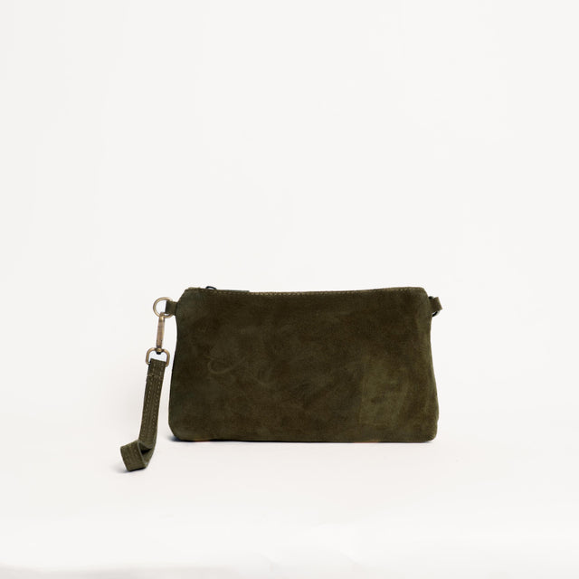 Zeroassoluto-Pochette top grain leather - militare